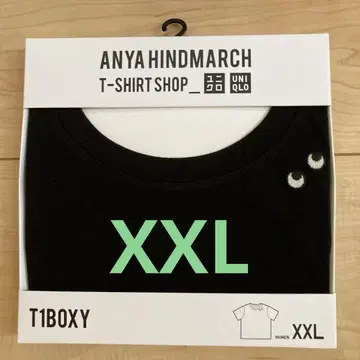신상품 미개봉 유니클로 애니야 하인드 마치 T1 BOXY XXL 블랙