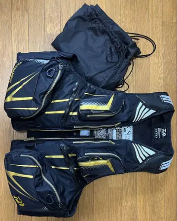 Daiwa 토너먼트 구명 조끼 블랙/금(DF-3023T형)