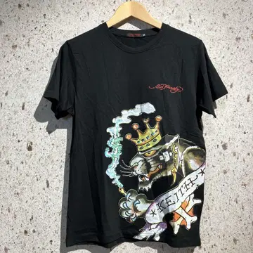 00s Ed Hardy 프린트 티셔츠 에드하디 블랙