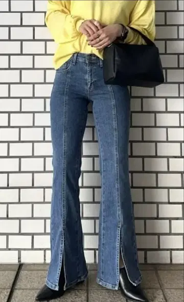 SOMETHING/썸씽 LISA 플레어 데님 팬츠