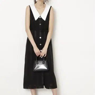 JILL STUART Endy ROBE 포르쉐 원피스 화이트 카라