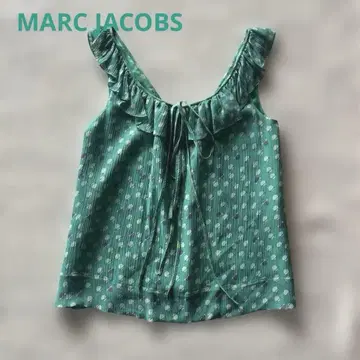 MARC JACOBS 도트 무늬 그린 블라우스