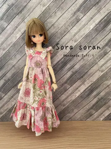 (1벌 한정) soran 꽃무늬 원피스 B 단품 리카짱 퓨어니모