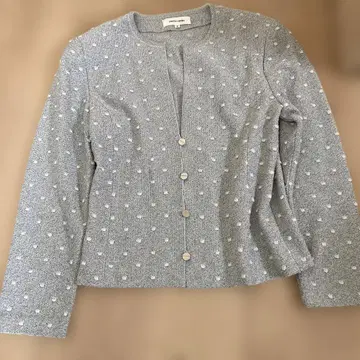 pierre cardin 그레이 도트 무늬 셋업 3세트