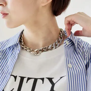 JOURNAL STANDARD 빅 커브 체인 목걸이