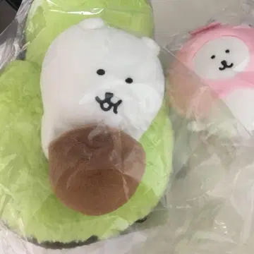 나가노의 곰 복숭아와 춤추는 마스코트 아보카도 봉제 인형 세트