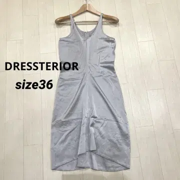 DRESSTERIOR 드레스테리아 슬리브리스 새틴 원피스 36