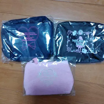 마츠다 세이코 씨 파우치 3개 세트와 덤