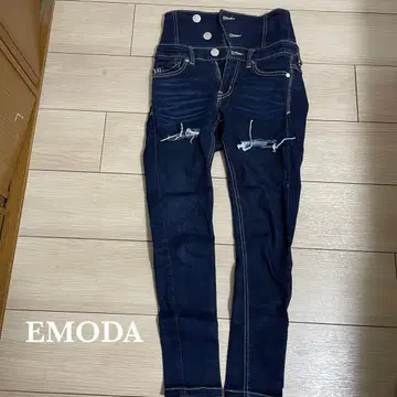 EMODA 다크 블루 스키니 데님