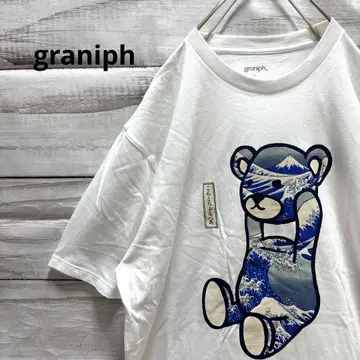 새상품 graniph 컨트롤 베어 티셔츠 우키요에 파 후지산 택 포함