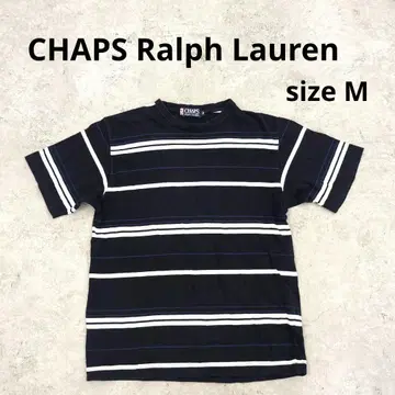231 CHAPS Ralph Lauren 네이비 보더 티셔츠 M