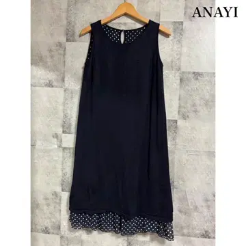 ANAYI 아나이 도트 x 무지 리버시블 원피스 M363