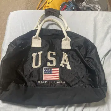Ralph Lauren USA 자수 나일론 백