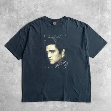 구제 의류 Elvis Presley 반팔 티셔츠 3XL 밴딩 오버 사이즈