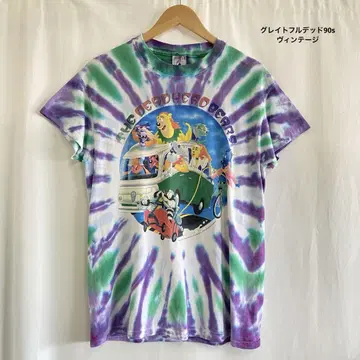 그레이트풀 데드 90s 타이다이 티셔츠 빈티지