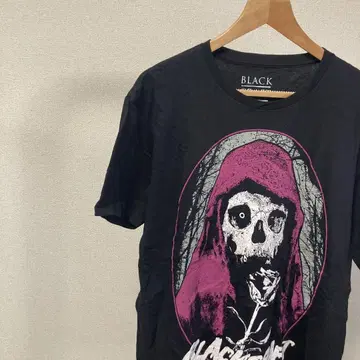 BLACK CRAFT 블랙 크라프트 해골 장미 티셔츠