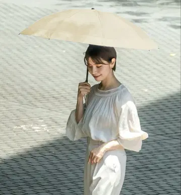 아시야 로사 블랑 3단 접이식 콤비 베이지