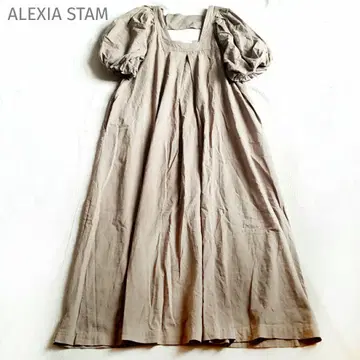 ALEXIA STAM 드레스 맥시 롱 원피스 린넨 혼방