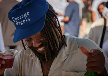 Courage Bagels 야구 모자 파랑