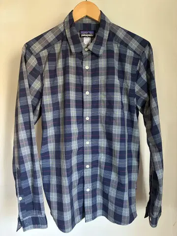 patagonia 체크 무늬 긴팔 셔츠 S