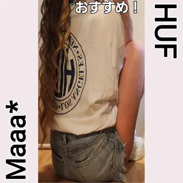엄청 귀여운 HUF 허프 인기 디자인 로고 티셔츠 오버 사이즈