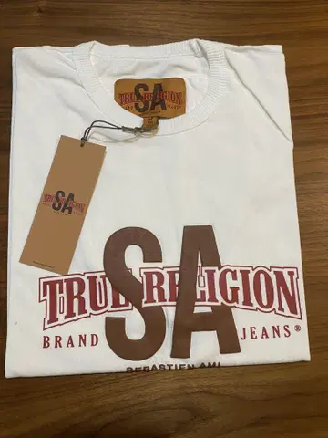 TRUE RELIGION SA 콜라보 화이트 티셔츠