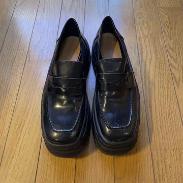 zara 블랙 통굽 로퍼 통굽 블랙 39