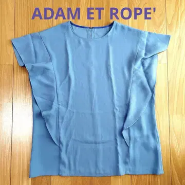 ADAM ET ROPE' 플레어 슬리브 블라우스 프리 사이즈 블루