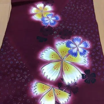 면 나데시코 패턴 유카타 옷감