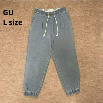 GU 여성용 팬츠 캐주얼 블루