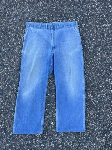 60s VINTAGE OSHKOSH 데님 페인터 팬츠