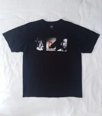APPLEBUM Biggie Jay-Z 포토 프린트 티셔츠 L 블랙