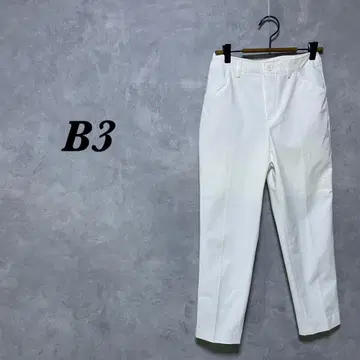 B3 앵클 팬츠 케어쿨 테이퍼드 30 화이트 4035