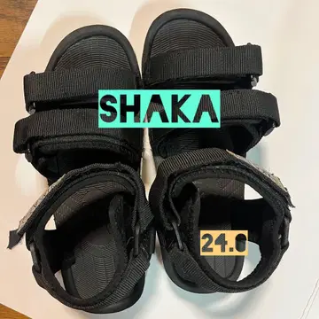 SHAKA 스포츠 샌들 24.0cm 블랙 남성용/여성용