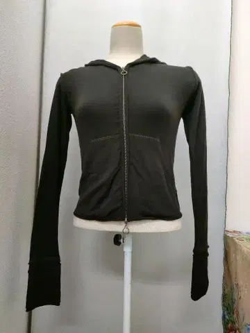 EF 걸 폭시 블랙 후드티 집업