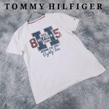 TOMMY HILFIGER 타미힐피거 로고 티셔츠 화이트