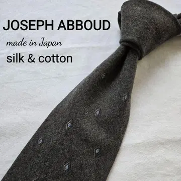 JOSEPH ABBOUD 온워드 카시야마 그레이 도트 울 혼방 넥타이
