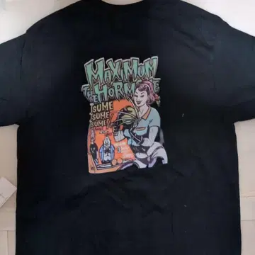 MAXIMUM THE HORMONE 그래픽 티셔츠 블랙