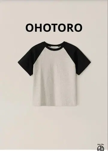 OHOTORO Scheme 래글런 티셔츠 black