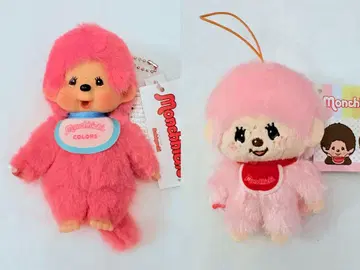 몬치치 컬러즈 키체인 베리 핑크 컬러풀 마스코트 핑크