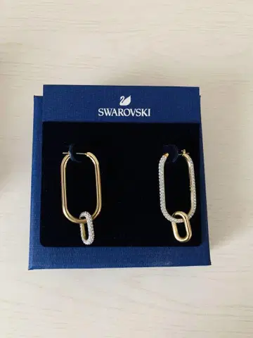 인기 스와로브스키 Swarovski Time 후프 귀걸이 남녀 공용