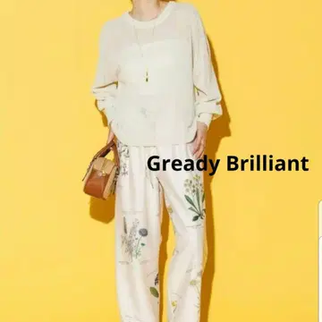 Gready Brilliant 와시 홀가먼트 크루넥 니트