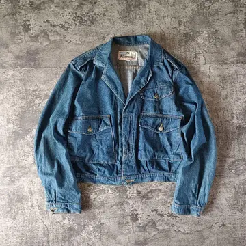 구제 의류 80년대 USA제 AEROPOSTALE 짧은 데님 자켓