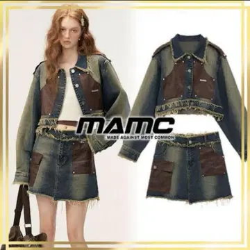 MAMC 데님 자켓 스커트 셋업