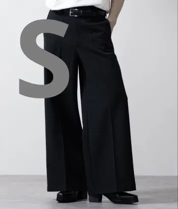 완판템 CLEL 백 브러쉬드 TR 플레어 슬랙스 S 블랙