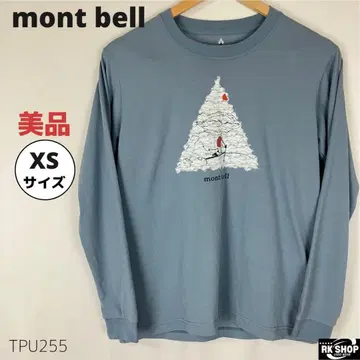 새상품급 mont bell 몽벨 롱T 컷티셔츠 프린트 XS