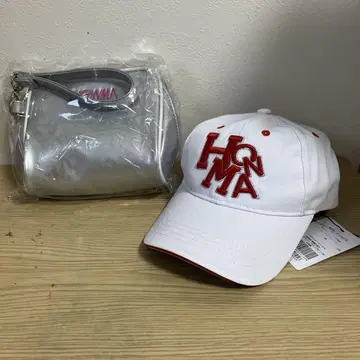 혼마 화이트 캡과 숄더백