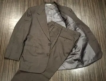 Aquascutum 브라운 체크 비즈니스 정장