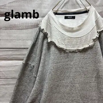 새상품 glamb 데미지 레이어드 티셔츠 M 오버 사이즈 택 포함