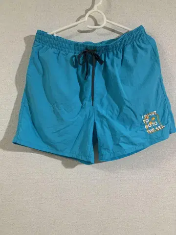 하프 팬츠 숏팬츠 블루